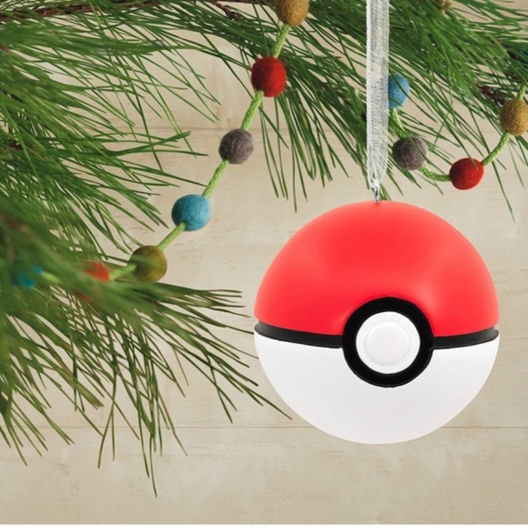Hallmark Pokémon Poké Ball Christmas Ornament, Multicolor - Picture 2 of 9